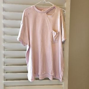 We The Free Distressed Ombre Fade Tee